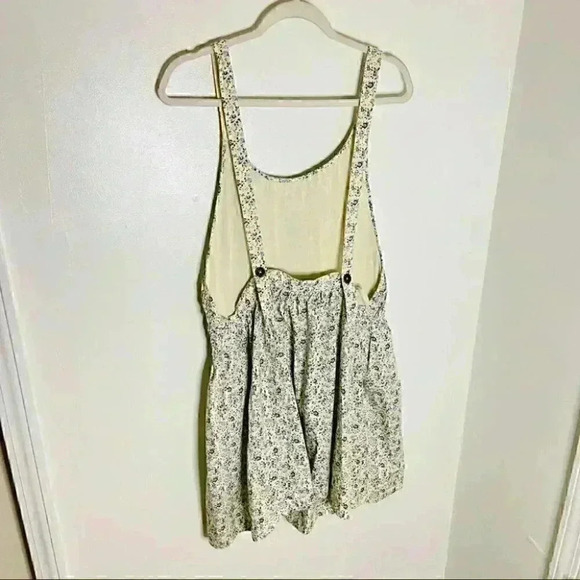 NEW Free People Petunia Mini Dress Tea Combo Floral Bohemian Cottagecore Prairie - Picture 6 of 8